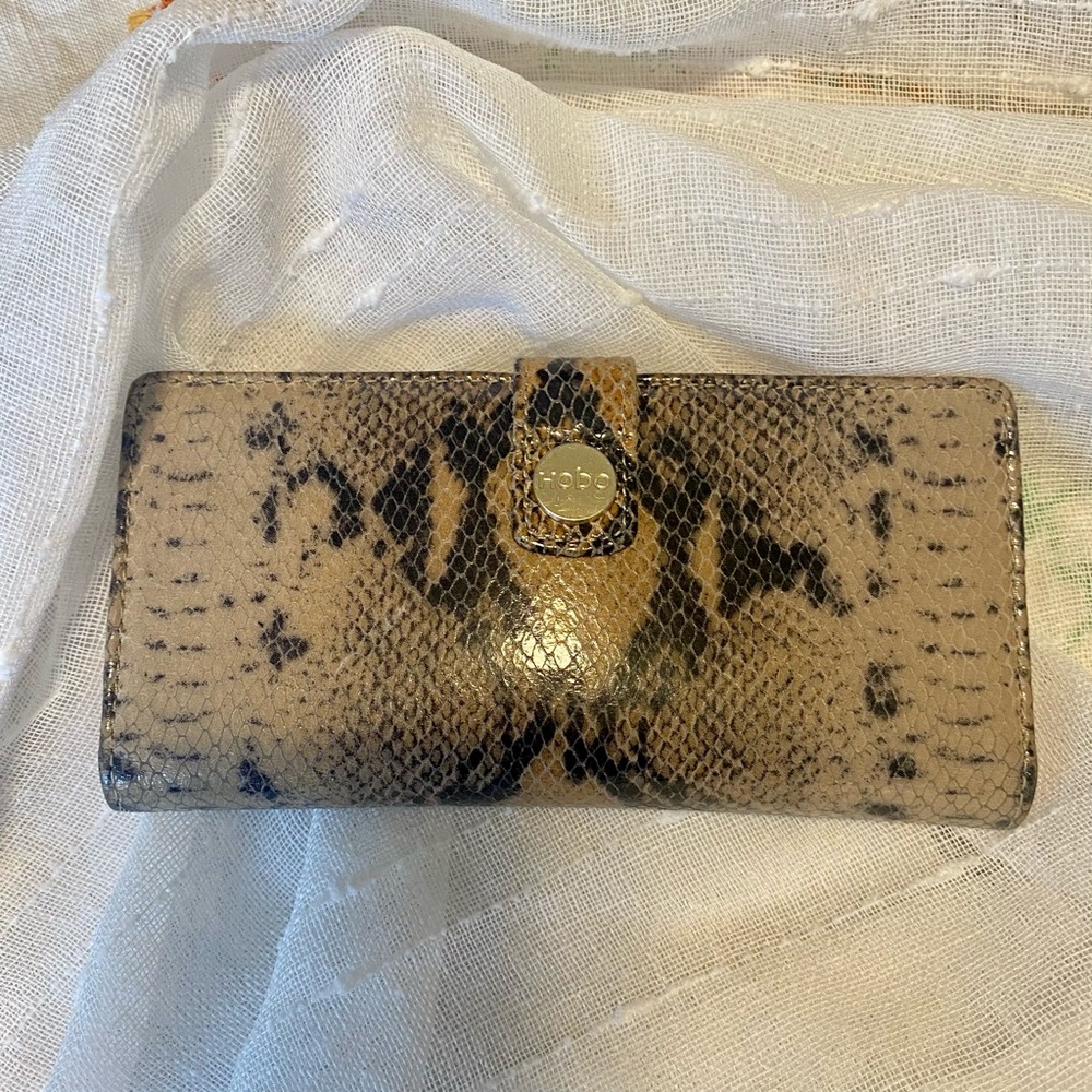 Hobo Brand Python Wallet/Billfold With Red Interi… - image 1